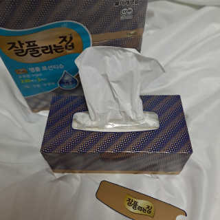 잘풀리는집 부드러운 모이스처 보습 미용 티슈 230매 — 5점을 준 리뷰어가 2020년 9월 올린 사용 사진