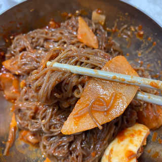 [해주냉면] 신천맛집 매운 비빔냉면 2인분 + 무절임 — 5점을 준 리뷰어가 2020년 5월 올린 사용 사진
