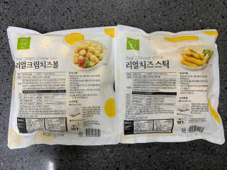 가치식탁 리얼치즈스틱, 리얼크림치즈볼 — 5점을 준 리뷰어가 2020년 10월 올린 사용 사진
