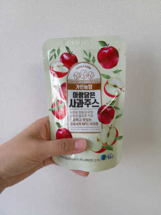 [가든농장]아람담은 사과주스 [가든농장] 아람담은 사과주스 120ml x 15포 — 5점을 준 리뷰어가 2020년 5월 올린 사용 사진