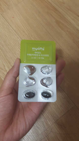 JW중외제약 마이코드 루테인지아잔틴 아스타잔틴 — 5점을 준 리뷰어가 2020년 9월 올린 사용 사진