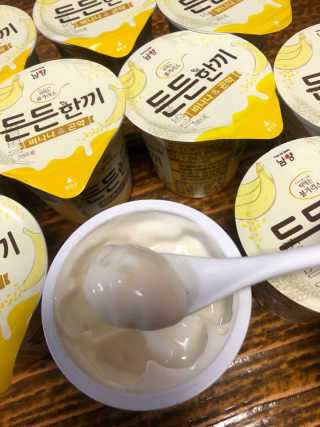 남양유업 [떠먹는 불가리스] 든든한끼 바나나 곤약 10ea — 5점을 준 리뷰어가 2020년 9월 올린 사용 사진