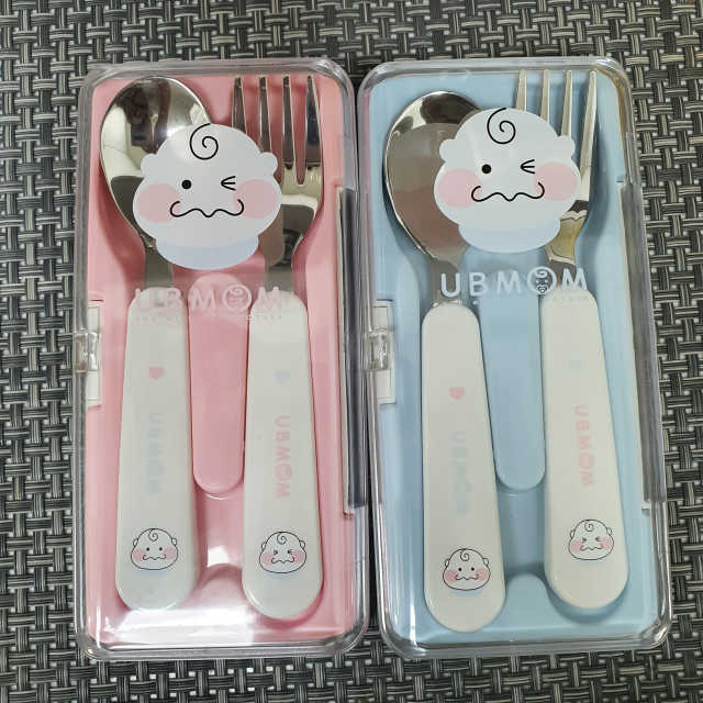 유비맘 스푼포크 케이스 세트 1+1 _컬러랜덤 발송 리뷰 사진