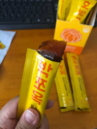 조은약초 국산 늙은 호박즙 호박쪼옥 젤리 20g x 15포 — 5점을 준 리뷰어가 2020년 8월 올린 사용 사진