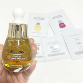 미구하라 프리미엄 울트라 화이트닝 퍼펙트 앰플 오리진  20ml — 5점을 준 리뷰어가 2020년 4월 올린 사용 사진