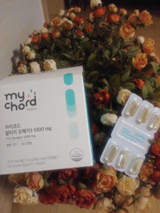 JW중외제약 마이코드 알티지 오메가3 1000 mg — 5점을 준 리뷰어가 2020년 7월 올린 사용 사진
