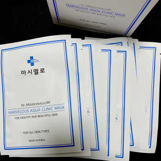 닥터마시멜로 닥터마스멜로 마블러스 아쿠아 클리닉 마스크 — 5점을 준 리뷰어가 2020년 10월 올린 사용 사진
