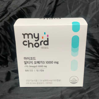 JW중외제약 마이코드 알티지 오메가3 1000 mg — 5점을 준 리뷰어가 2020년 8월 올린 사용 사진
