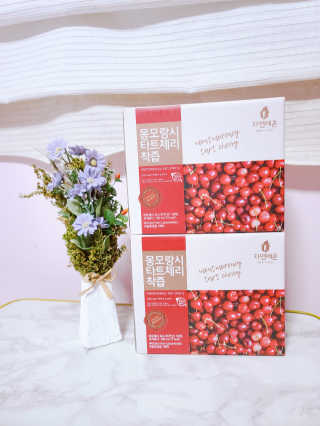자연에온 몽모랑시 타트체리 착즙 100mL 10개입 2BOX — 5점을 준 리뷰어가 2020년 11월 올린 사용 사진