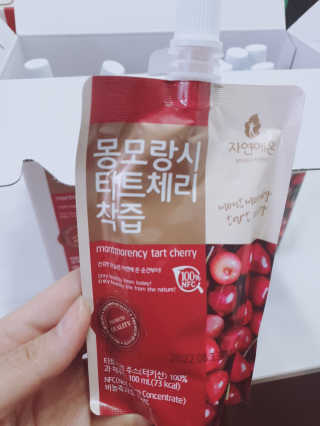 자연에온 몽모랑시 타트체리 착즙 100mL 10개입 2BOX — 5점을 준 리뷰어가 2020년 11월 올린 사용 사진