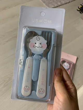 유비맘 스푼포크 케이스 세트 1+1 _컬러랜덤 발송 — 5점을 준 리뷰어가 2020년 10월 올린 사용 사진