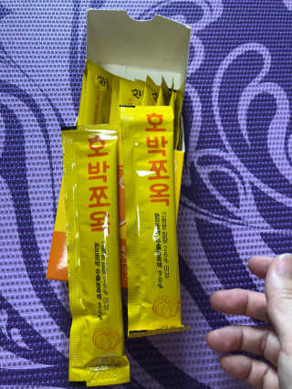 조은약초 국산 늙은 호박즙 호박쪼옥 젤리 20g x 15포 — 3.5점을 준 리뷰어가 2020년 8월 올린 사용 사진
