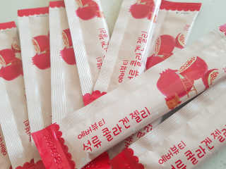 365더건강 에버뷰티 석류콜라겐 젤리 — 5점을 준 리뷰어가 2020년 7월 올린 사용 사진