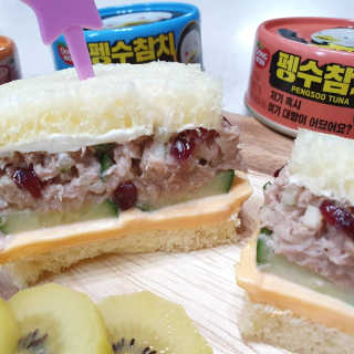 동원참치 펭수참치 — 5점을 준 리뷰어가 2020년 6월 올린 사용 사진