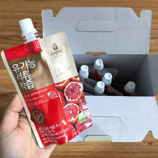 자연에온 유기농 석류 착즙 100mL 10개입 2BOX — 4.5점을 준 리뷰어가 2020년 12월 올린 사용 사진