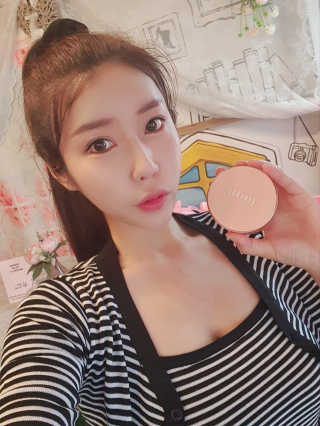 세렌디뷰티 레드 프로폴리스 하이 커버링 트리플 쿠션 — 5점을 준 리뷰어가 2020년 6월 올린 사용 사진