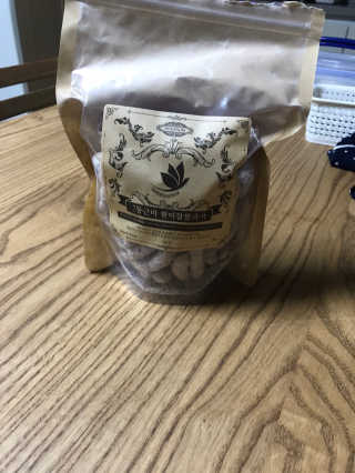 산들녘 둥근마 현미 찹쌀 과자와 둥근마 현미 찹쌀 10초 죽 — 3점을 준 리뷰어가 2020년 7월 올린 사용 사진