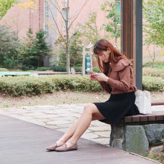 세인트디보스 스웨이드 로퍼 플랫 1cm — 4.5점을 준 리뷰어가 2020년 10월 올린 사용 사진