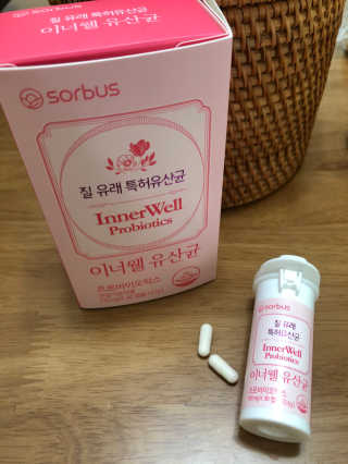 소버스 이너윌 유산균 — 4점을 준 리뷰어가 2020년 7월 올린 사용 사진