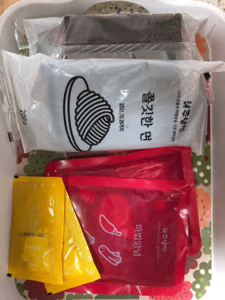 [해주냉면] 신천맛집 매운 비빔냉면 2인분 + 무절임 — 1.5점을 준 리뷰어가 2020년 5월 올린 사용 사진