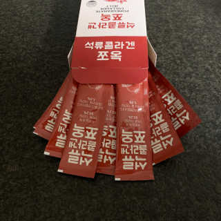 조은약초 석류콜라겐 석류즙 석류쪼옥 젤리 스틱 15포 x 20g — 4.5점을 준 리뷰어가 2020년 9월 올린 사용 사진