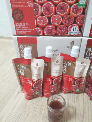 자연에온 유기농 석류 착즙 100mL 10개입 2BOX — 5점을 준 리뷰어가 2020년 11월 올린 사용 사진