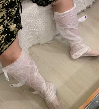 레스트업 리얼 비타민 종아리 보습팩 COOL 수분촉촉 — 4점을 준 리뷰어가 2020년 5월 올린 사용 사진