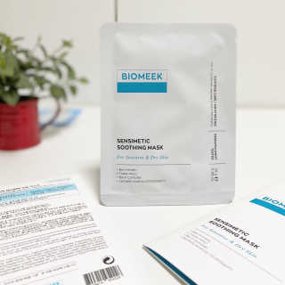 바이오믹 BIOMEEK SENSIMETIC SOOTHING MASK.S — 5점을 준 리뷰어가 2020년 6월 올린 사용 사진