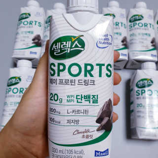 셀렉스스포츠 셀렉스 스포츠 드링크 초콜릿 _ 330ml x 12팩 — 5점을 준 리뷰어가 2020년 11월 올린 사용 사진