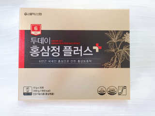 서울약사신협_투데이홍삼정플러스스틱_10g x 30포 — 5점을 준 리뷰어가 2020년 11월 올린 사용 사진