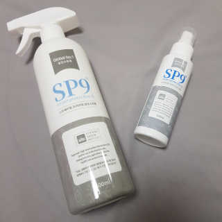SP9 스프레이형 프리미엄 살균소독제 500ml+100ml — 5점을 준 리뷰어가 2020년 11월 올린 사용 사진