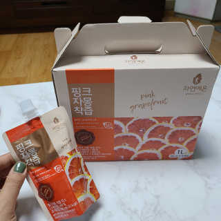 자연에온 핑크 자몽 착즙 100mL 10개입 2BOX — 5점을 준 리뷰어가 2020년 11월 올린 사용 사진