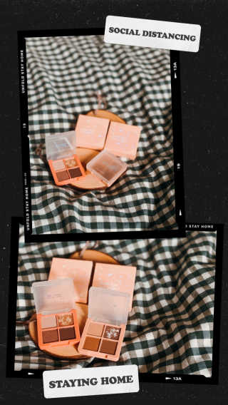 [블랙루즈] 크리스탈 하트 락 섀도우 4종 중 택1 — 5점을 준 리뷰어가 2020년 9월 올린 사용 사진