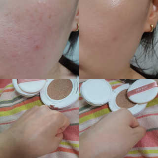 디어벨르 크림쿠션 DEAR BELLE CREAM COUSION — 4점을 준 리뷰어가 2020년 8월 올린 사용 사진