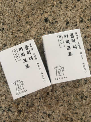 무디메이드 MUDI 커피포트 클리너 2세트 — 5점을 준 리뷰어가 2020년 6월 올린 사용 사진