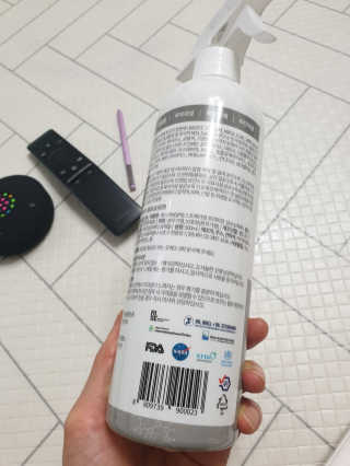 SP9 스프레이형 프리미엄 살균소독제 500ml+100ml — 5점을 준 리뷰어가 2020년 12월 올린 사용 사진