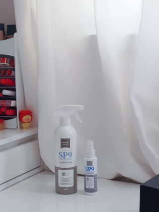 SP9 스프레이형 프리미엄 살균소독제 500ml+100ml — 5점을 준 리뷰어가 2020년 11월 올린 사용 사진