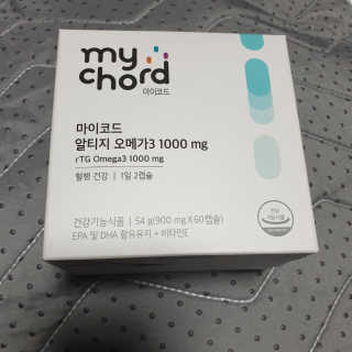 JW중외제약 마이코드 알티지 오메가3 1000 mg — 5점을 준 리뷰어가 2020년 7월 올린 사용 사진