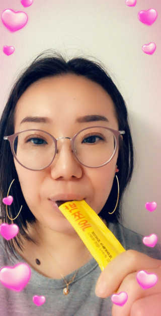 조은약초 국산 늙은 호박즙 호박쪼옥 젤리 20g x 15포 — 3.5점을 준 리뷰어가 2020년 8월 올린 사용 사진