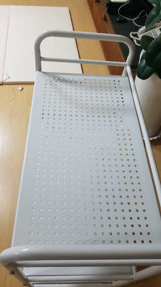 바네스데코 DIY 다용도 메쉬 철제 트롤리 수납선반 렌지대 정리함 — 5점을 준 리뷰어가 2020년 6월 올린 사용 사진