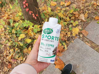 셀렉스스포츠 셀렉스 스포츠 드링크 초콜릿 _ 330ml x 12팩 — 5점을 준 리뷰어가 2020년 11월 올린 사용 사진