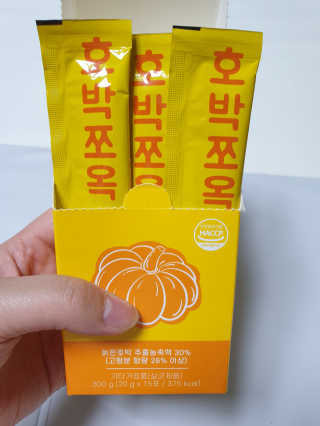 조은약초 국산 늙은 호박즙 호박쪼옥 젤리 20g x 15포 — 5점을 준 리뷰어가 2020년 6월 올린 사용 사진