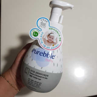 Purebble [퓨어블] 베이비 샴푸/바디워시 500ml — 5점을 준 리뷰어가 2020년 8월 올린 사용 사진