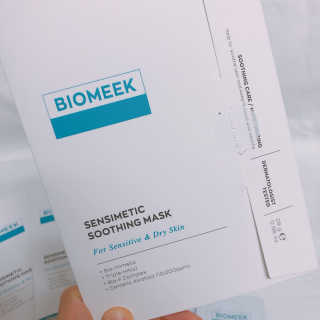바이오믹 BIOMEEK SENSIMETIC SOOTHING MASK.S — 3.5점을 준 리뷰어가 2020년 7월 올린 사용 사진
