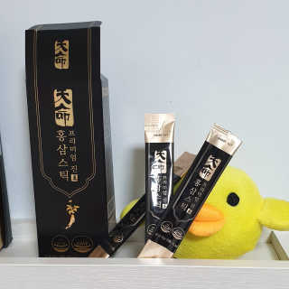 헬스업_천명진프리미엄홍삼스틱_10ml x 30포 — 5점을 준 리뷰어가 2020년 7월 올린 사용 사진