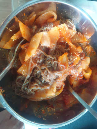 [해주냉면] 신천맛집 매운 비빔냉면 2인분 + 무절임 — 5점을 준 리뷰어가 2020년 5월 올린 사용 사진