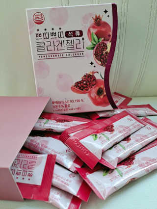 헬스업_쁘띠쁘띠석류콜라겐젤리_20g x 14포 — 5점을 준 리뷰어가 2020년 10월 올린 사용 사진