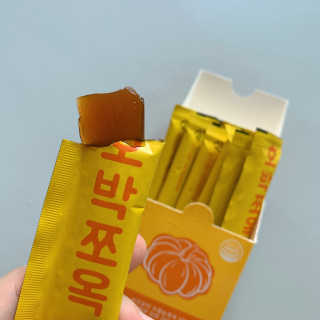 조은약초 국산 늙은 호박즙 호박쪼옥 젤리 20g x 15포 — 5점을 준 리뷰어가 2020년 8월 올린 사용 사진