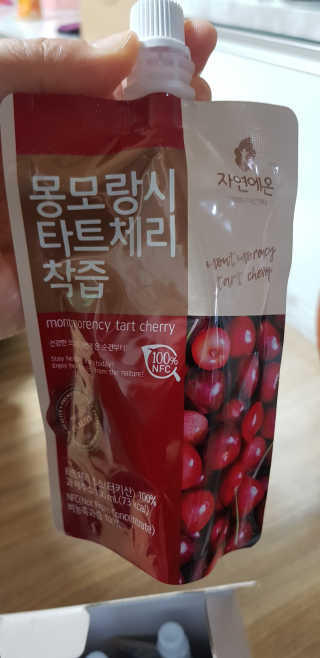 자연에온 몽모랑시 타트체리 착즙 100mL 10개입 2BOX — 4점을 준 리뷰어가 2020년 11월 올린 사용 사진