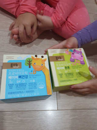 [풀무원베이비밀] 프로바이오락 베이비 유산균 SET — 4점을 준 리뷰어가 2020년 11월 올린 사용 사진
